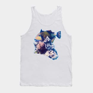 Triggerfish On A Coral | Red Sea Dive | Portrait Format | Tank Top